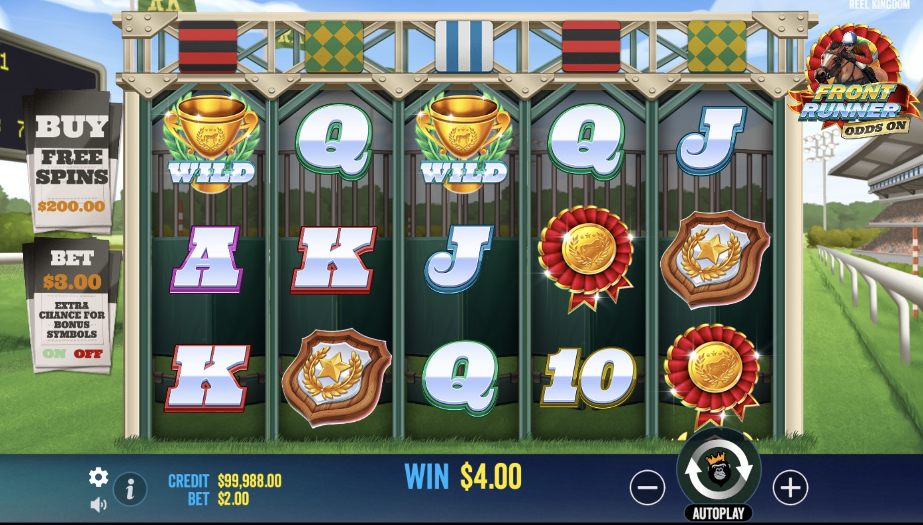 banner Front Runner Odds On